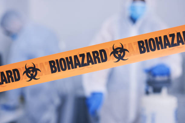Professional Biohazard Cleanup technician working in Brighton, MI
